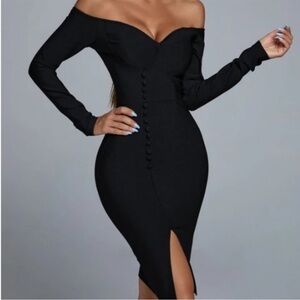 Bella barnett Black Bandage Dress size L